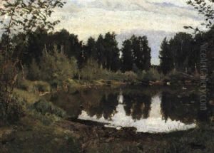 Woodland Pond by Ilya Semenovich Ostroukhov