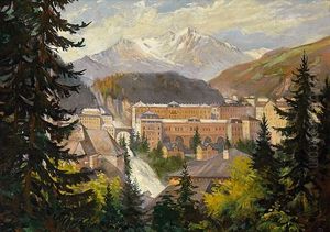 Blick Auf Gastein An Einem Fruhlingstag Blick Auf Gastein An Einem Fruhlingstag