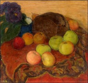 Still Life With Apples by Anna Petrovna Ostroumova-Lebedeva