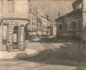 Parisian Street Scene by Sam Ostrowsky