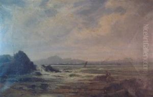 Edinburgh From Burnisland by John Hervey Oswald