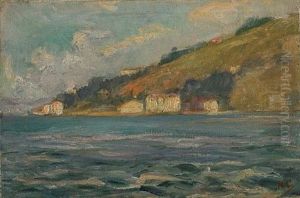 View Of Poros by Nicholaos Othoneos