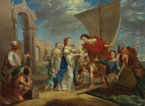 Dido And Aeneas On The Quay At Carthage