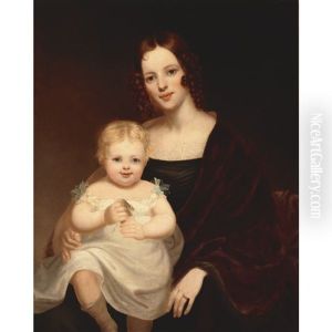 Portrait Of Sarah Watson And Her Daughter Fanny Watson by Bass Otis