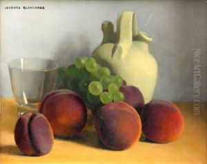 Nature-morte Aux Peches by Jacques Blanchard