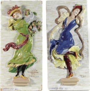 Two Wall Panels by Jules Blanchard