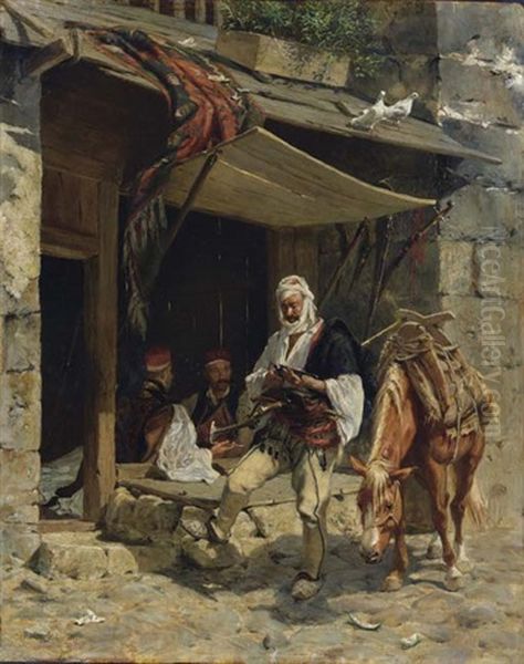 Ottoman Soldiers At Rest - view 1
