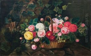Blumen In Einem Korb Blumen In Einem Korb