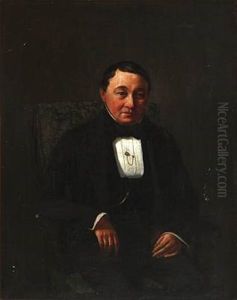 A Pair Of Portraits Of A Married Couple (pair) by Otto Didrik Ottesen