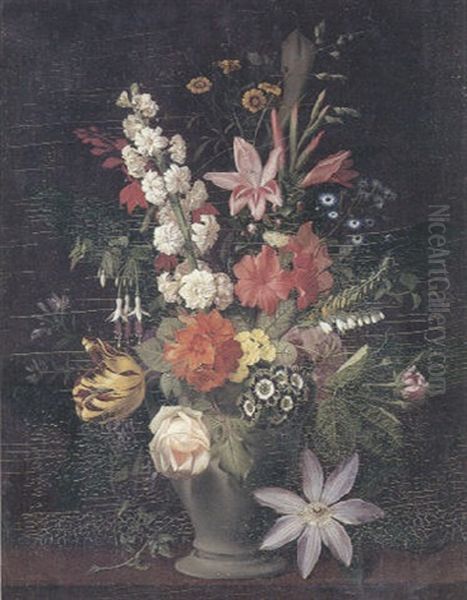 Broget Buket I En Vase - view 1