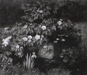 Hunderoser, Iris Og +kander Ved Et Vandl+b Hunderoser, Iris Og +kander Ved Et Vandl+b