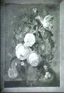 Van Huysoms Blomsterbillede by Otto Didrik Ottesen