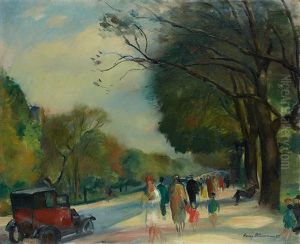 Promeneurs Dans Le Bois De Boulogne thumbnail