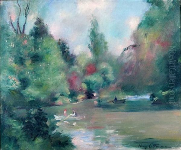 Promenade Sur Le Lac Du Bois De Boulogne - view 1