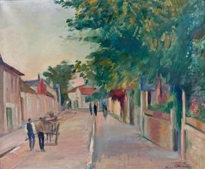 Rue Animee De Village by Henri Ottmann