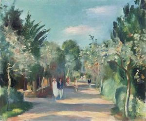 Promenade Au Bois De Boulogne by Henri Ottmann