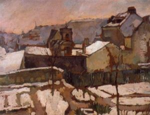 Le Jardin Sous La Neige by Henri Ottmann