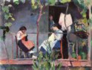 Couturures Au Balcon by Henri Ottmann