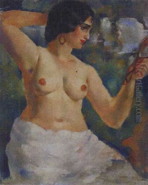 Femme A La Toilette - view 1