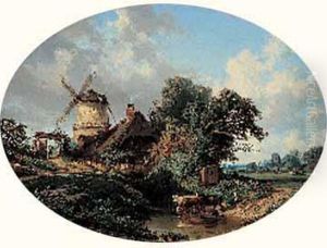 Paysage Au Moulin by Pharamond Blanchard
