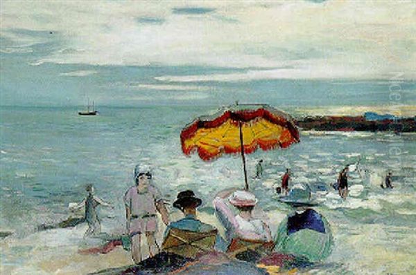Famille Au Bord De La Mer - view 1