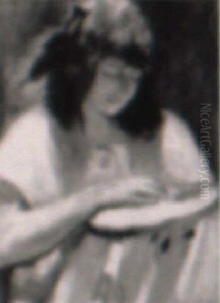 Femme A La Broderie - view 1