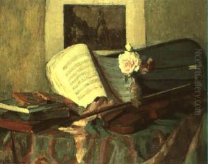 Nature Morte Au Violon by Henri Ottmann