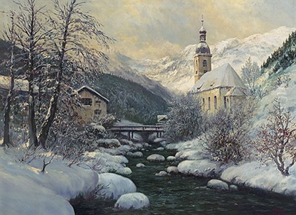 Das Loisachtal Im Winter - view 1