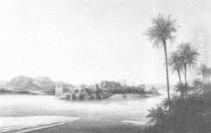 The Ruins At Philae by Friedrich Otto