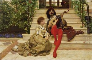 Der Mandolinenspieler by Pierre Jan van der Ouderaa