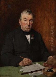 Portrait Of A Man by Pierre Jan van der Ouderaa