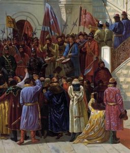 Szene Am Russischen Hof Im 16. Jahrhundert by Pierre Jan van der Ouderaa