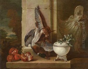 Nature Morte Au Bouquetier by Jacques Charles Oudry
