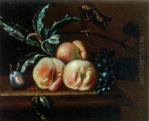 Nature Morte Aux Peches by Jacques Charles Oudry
