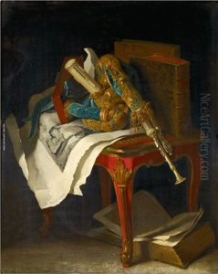 Nature Morte Au Lievre Et Au Fusain by Jean-Baptiste Oudry