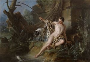 Nature Morte Au Lievre Et Au Fusain by Jean-Baptiste Oudry