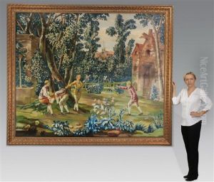 Le Cheval Fondu (a Reverse Tableaux From 'les Amusements Champetres') by Jean-Baptiste Oudry