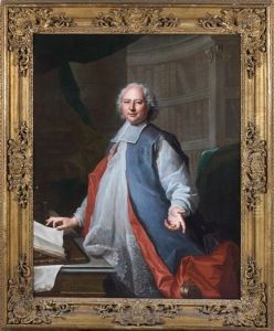 Portrait D'un Ecclesiastique Dans Sa Bibliotheque by Jean-Baptiste Oudry