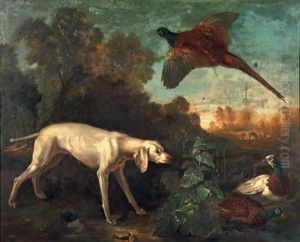 Lise Et Trois Faisans by Jean-Baptiste Oudry