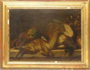 Nature Morte Au Lievre, Coq Des Bruyeres Et Canard by Jean-Baptiste Oudry