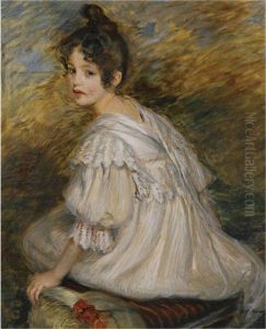 Jeune Fille En Blanc by Jacques-Emile Blanche