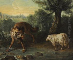 The Wolf And The Lamb by Jean-Baptiste Oudry