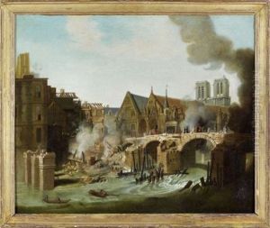 L"incendie Du Pont De L'hotel Dieu, Le 17 Avril