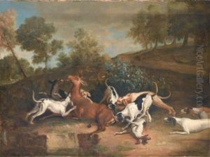 Chasse Au Cerf by Jean-Baptiste Oudry
