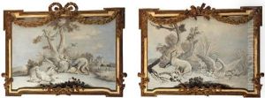 A Fox Chasing Chickens by Jean-Baptiste Oudry