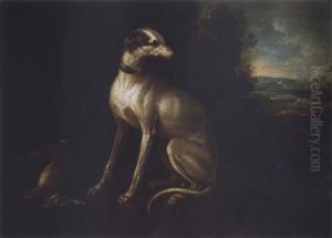 A Greyhound In A Landscape With Its Catch by Jean-Baptiste Oudry