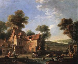 Farm by Jean-Baptiste Oudry