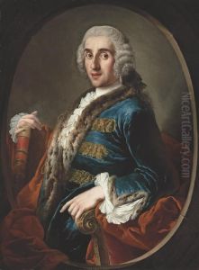 Portrait Of A Gentleman by Louis Gabriel Blanchet