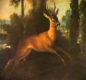 Le Debuche D'un Chevreuil by Jean-Baptiste Oudry