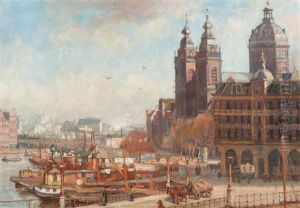 De Maartzon Op De Kade by Albert Jan Oudshoorn